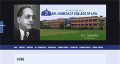Desktop Screenshot of ambedkarlawcollege.in