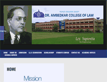 Tablet Screenshot of ambedkarlawcollege.in